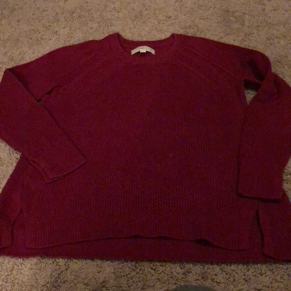 LOFT burgundy sweater